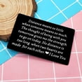 TRAHOOEngraved Wallet Inserts Card,Long Distance Couples Gift for