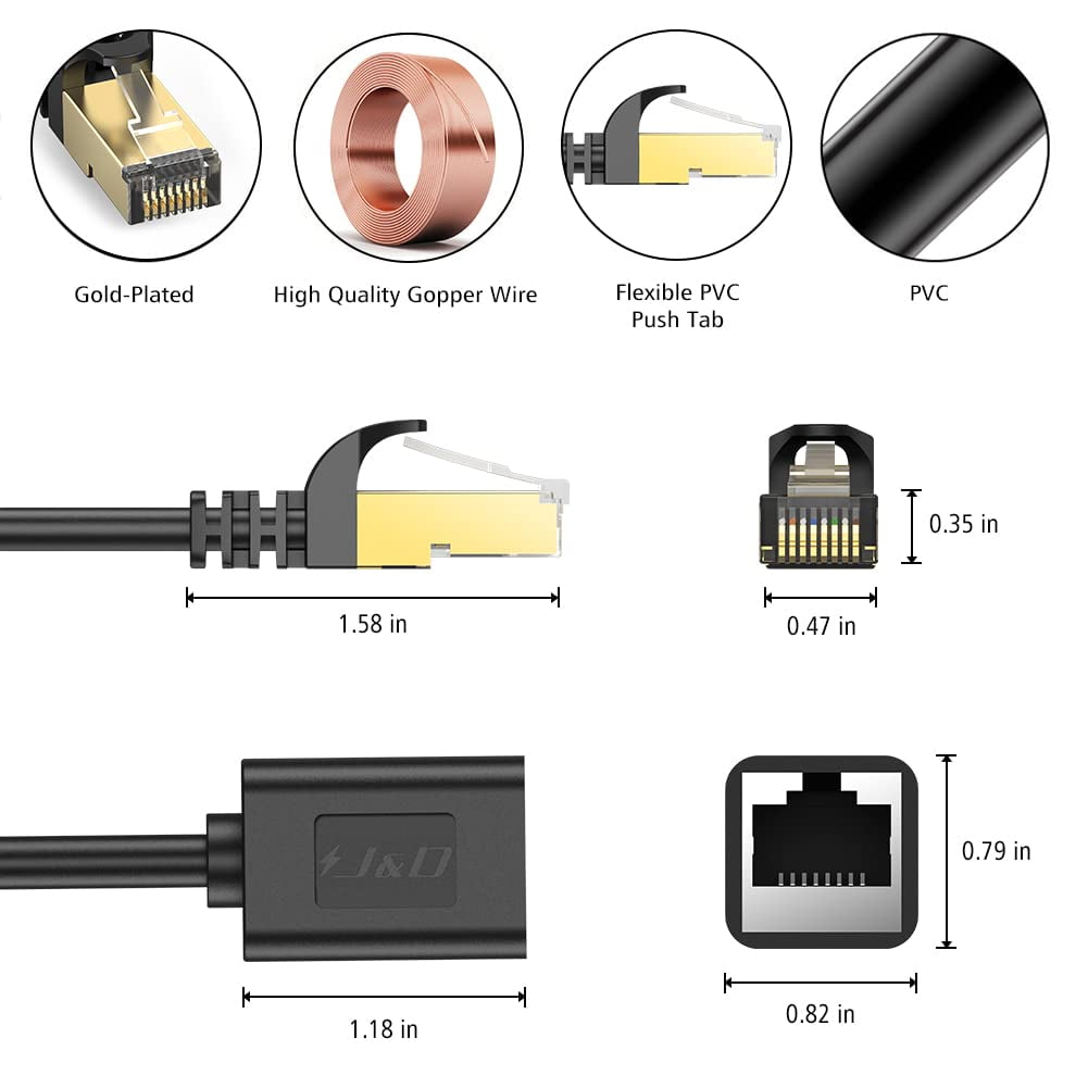 Extension Cable, Cat 6 Extender Cable Adapter