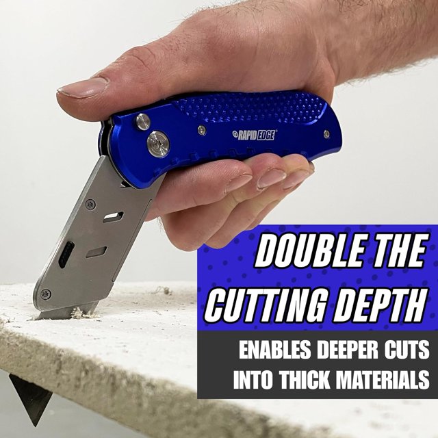 TRAHOOExtendABlade™ Utility Knife (Folding Razor Knife with Double