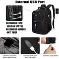 TRAHOOExtra Large 50L Travel Laptop Backpack with USB Charging Port