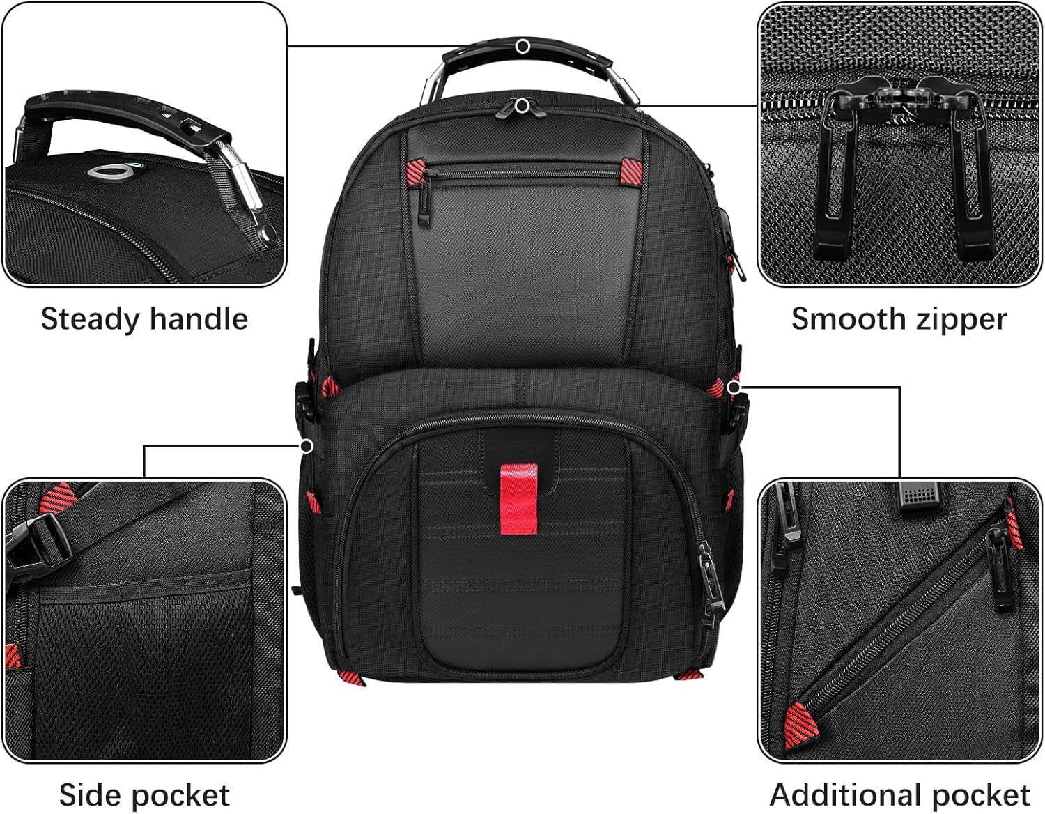 TRAHOOExtra Large Travel Backpack, 50L Big Capacity Travel Laptop