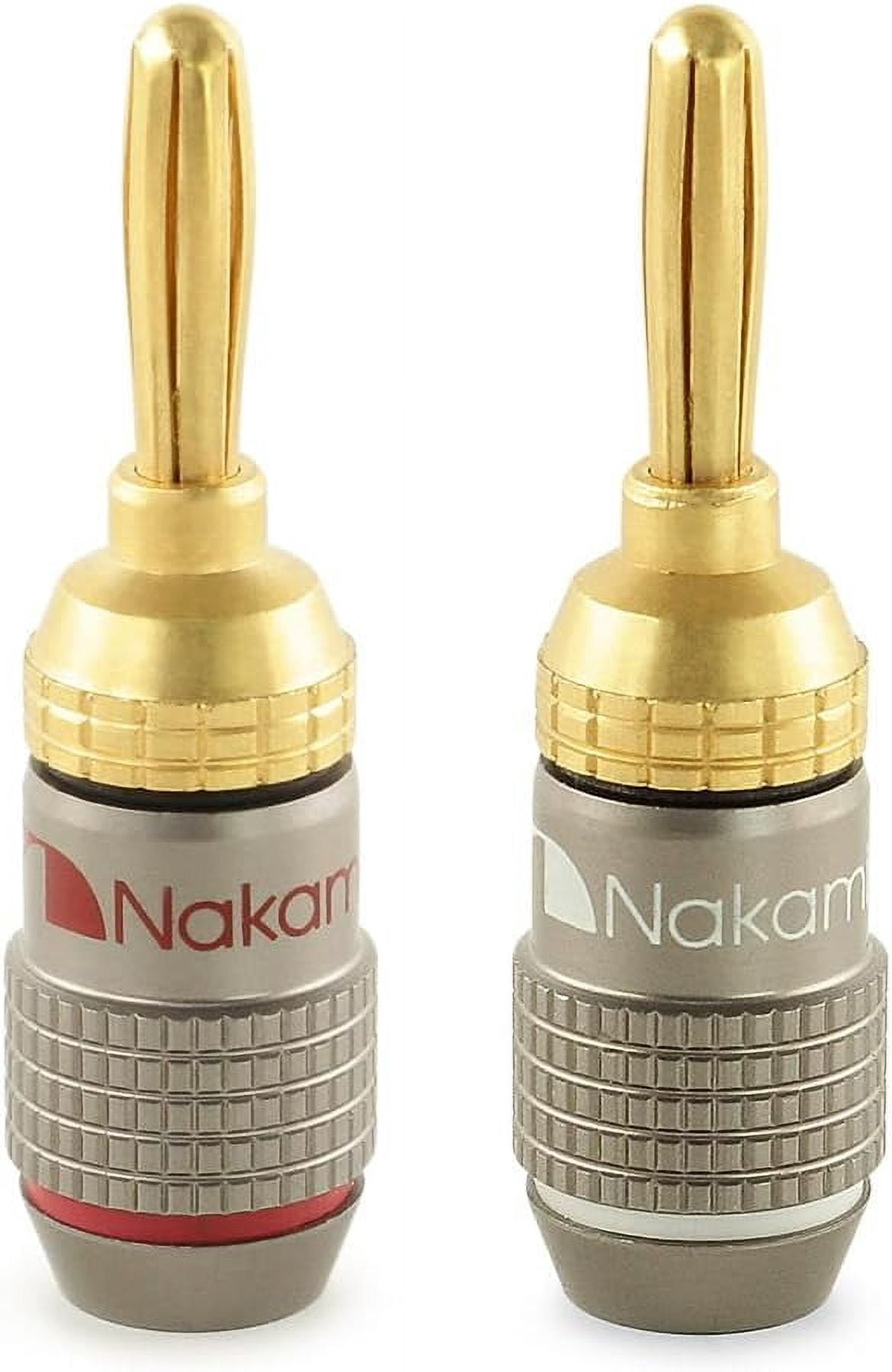 WINOMO 4MM 8pcs cavo diffusori Audio musicale placcati oro filo Banana connettore a spina WINOMO 4MM 8pcs cavo diffusori Audio musicale placcati oro filo Banana connettore a spina