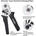 TRAHOOFerrule Crimper Pliers Set Wire Crimping Tool Kit with 1800