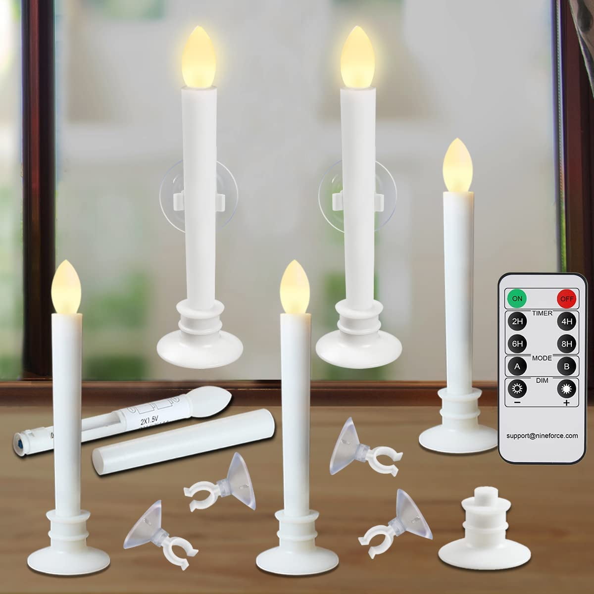Window Candles With Suction Cups