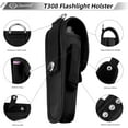 TRAHOOFlashlight Holster Tactical Flashlight Holster Flashlight Holder