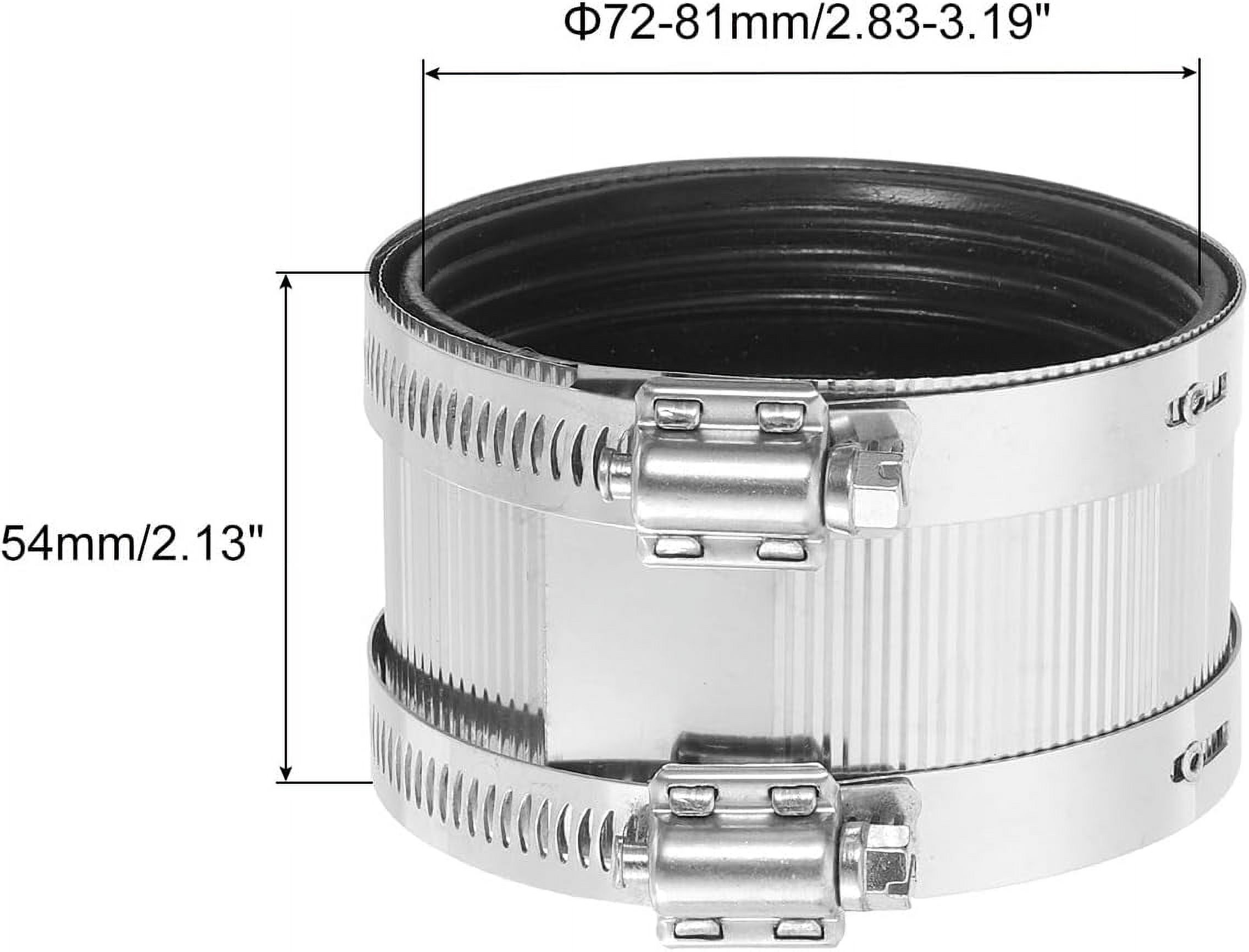 TRAHOOFlexible Pipe Coupling, 7281mm Pipe Connector with Stainless
