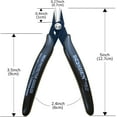 TRAHOOFlush Cut Pliers, 5 Pack, 5 Inch Small Wire Cutters, 170 Wire