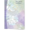 TRAHOOFrench Language Sympathy Cards, Lilac Flowers (6 Cards with