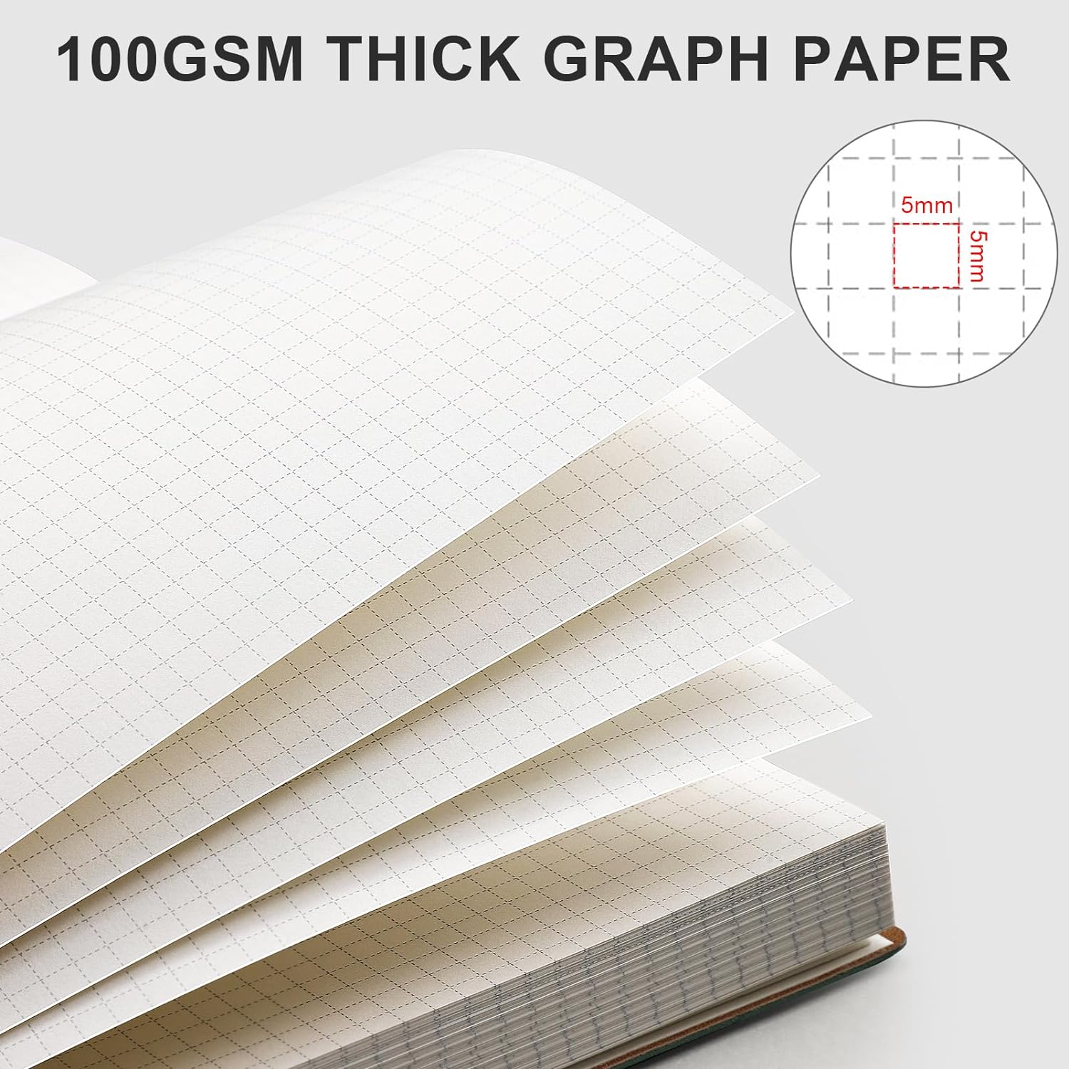 TRAHOO-Graph Paper Notebook - 320 Pages Grid Paper Notebook Large ...