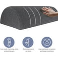 TRAHOOHalf Moon Bolster Knee Pillow, Back Pain Relief Memory Foam Leg