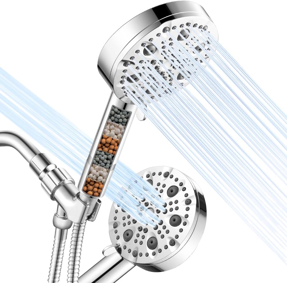 TRAHOOHigh Pressure Handheld Shower Head, 9 Modes Powerful Water Spray