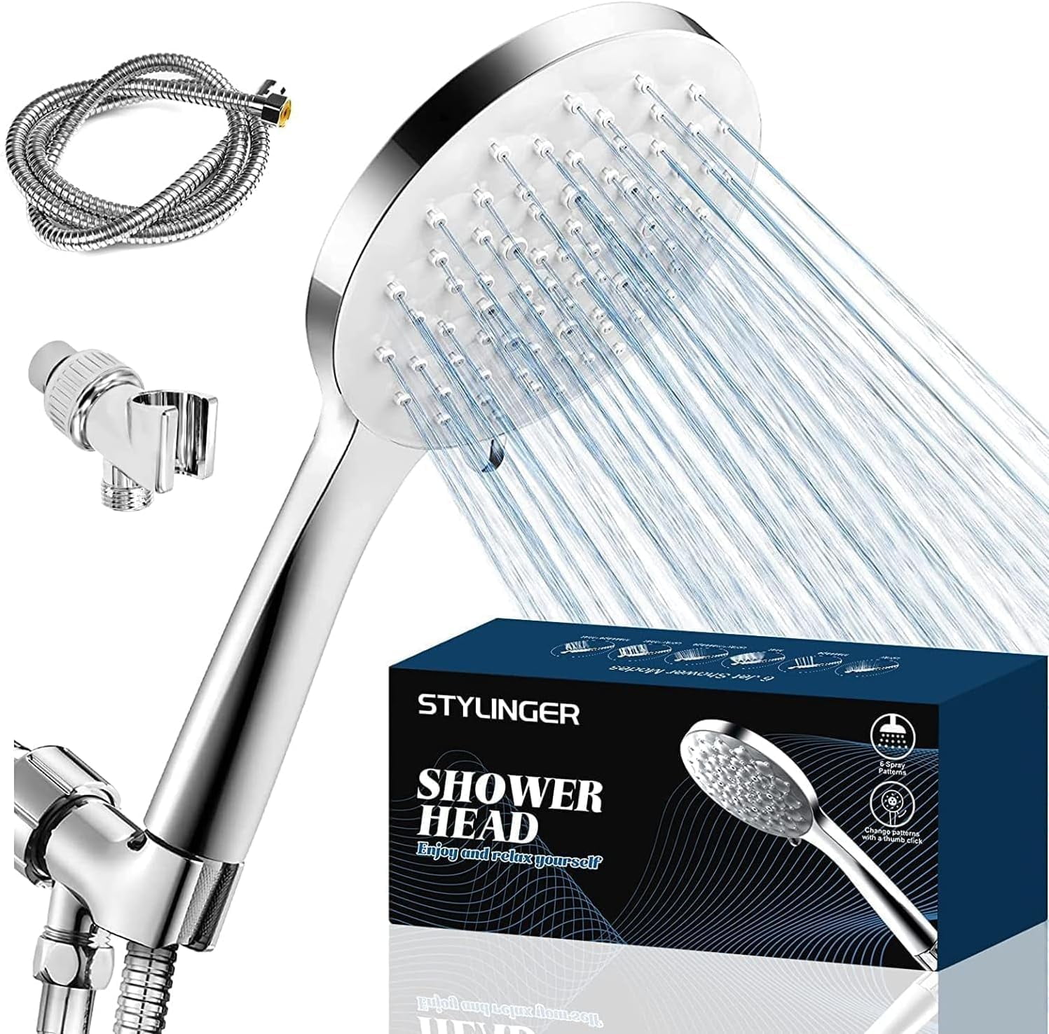 TRAHOOHigh Pressure Shower Head, Handheld Shower Head with Handheld6