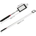 TRAHOOInspection mirror telescoping with light Square Mirror