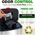 TRAHOOKitchen Compost Bin Countertop 1 Gallon Odorless Small
