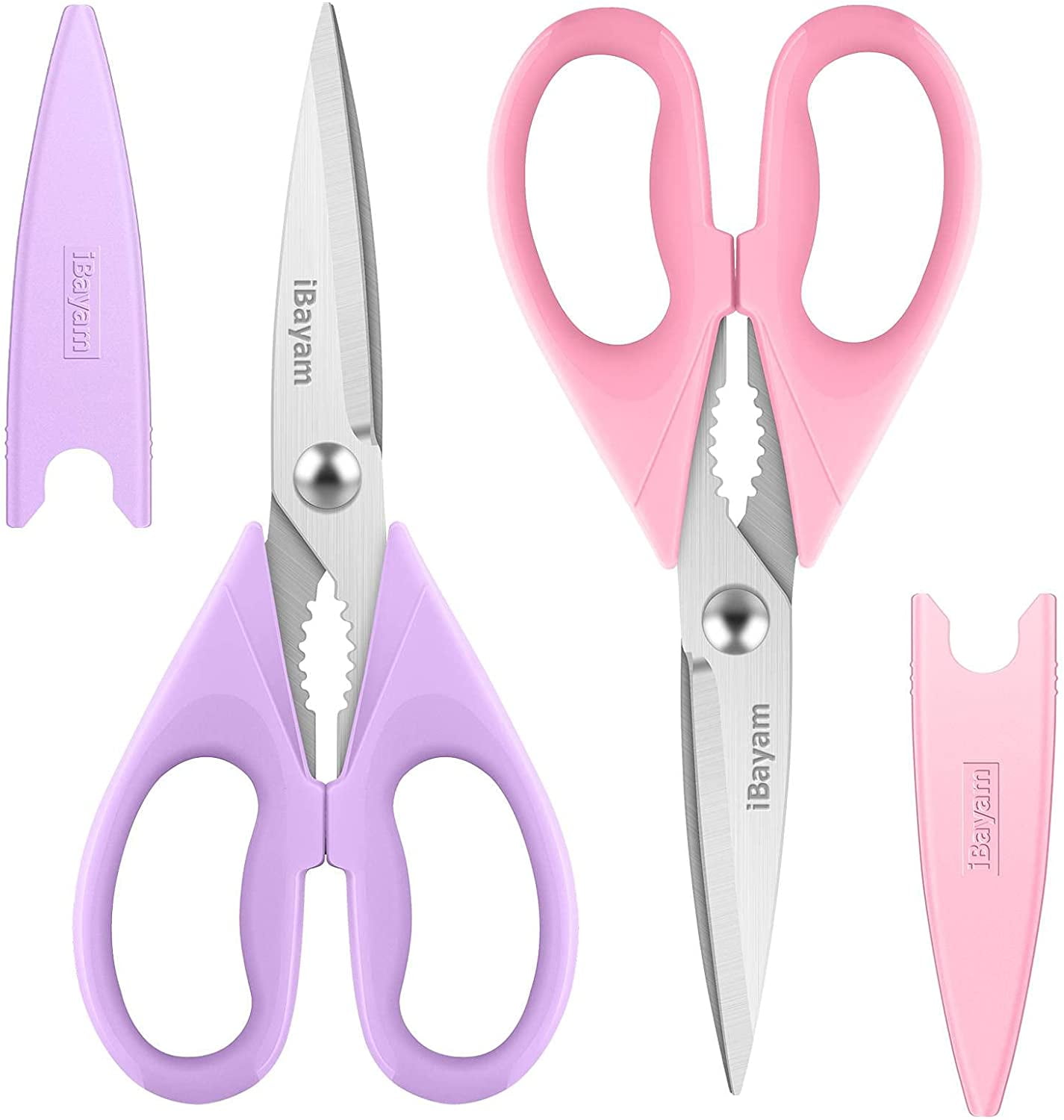 TRAHOO-Kitchen Shears, Kitchen Scissors All Purpose Heavy Duty Meat ...
