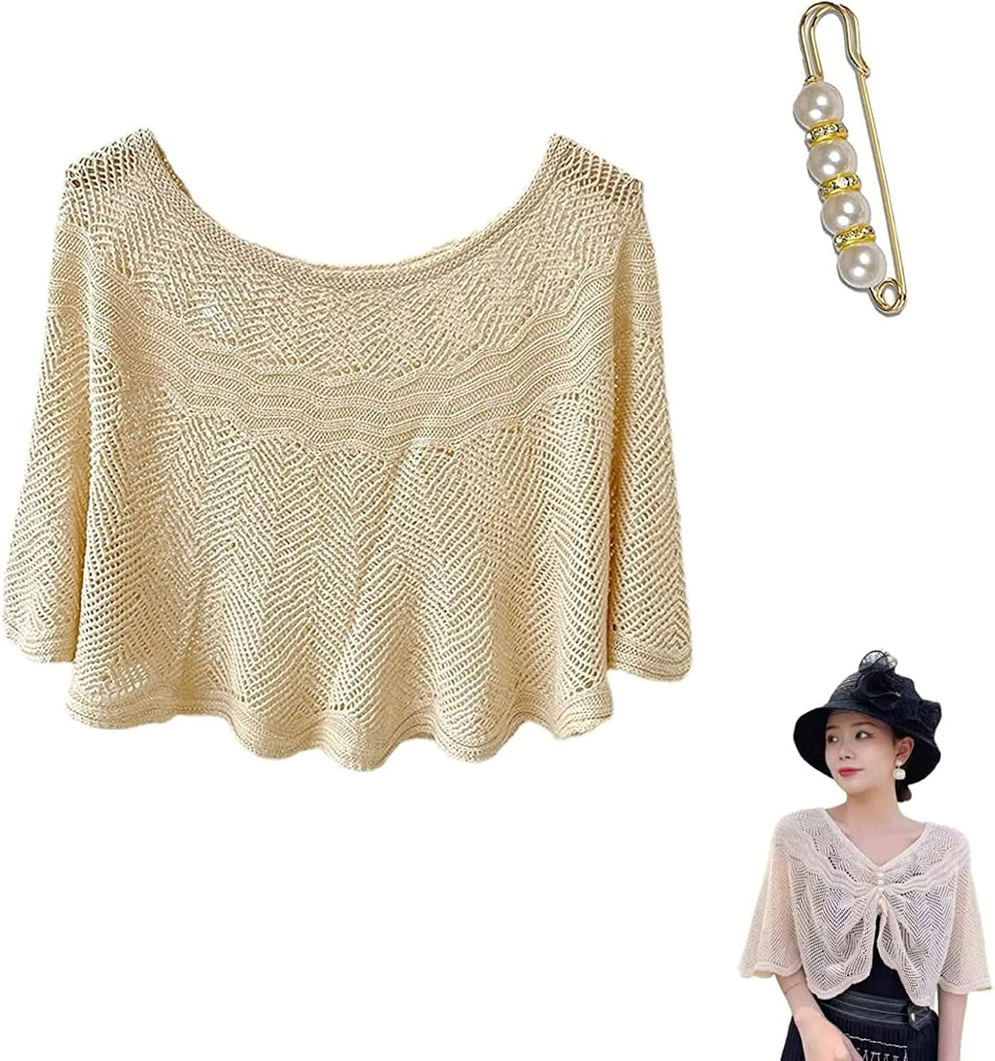 knitted sun proof ice silk shawl