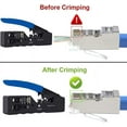 TRAHOOLEATBUY Crimper Tool Kit CAT5 RJ45 Crimping Tool Crimp Set, RJ45