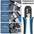 TRAHOOLEATBUY Crimping Tool Kit RJ45 Crimp Tool Set CAT5 LAN Cable