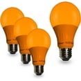 TRAHOOLED A19 Orange Light Bulb, 120 Volt 3Watt Energy Saving