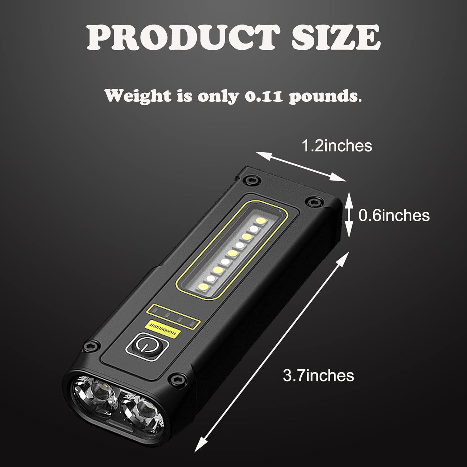 TRAHOOLED Rechargeable EDC Flashlight, Super Bright Tactical Pocket