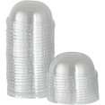 TRAHOOLIDS ONLY DomeShaped Lids, 50 Transparent Plastic Lids For 8