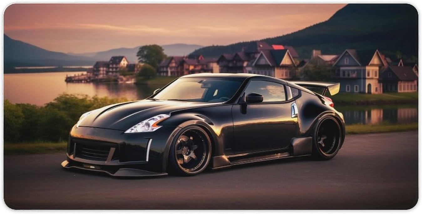 TRAHOO-Large Mouse Pad Gaming Cool 370z JDM Cool Sunset Japanese Car ...