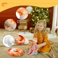 TRAHOOLarge Shrimp Neck Pillow U Shaped Realistic Simulation Travel