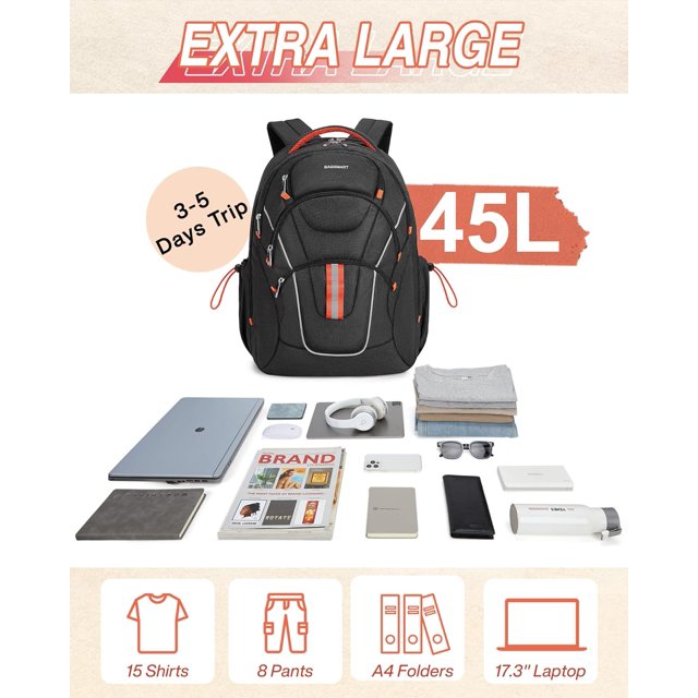 TRAHOOLarge Travel Backpack for Women Men,Laptop Backpack Flight