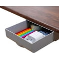 TRAHOOLarge Under Desk Drawer SelfAdhesive Hidden Desktop Organizer