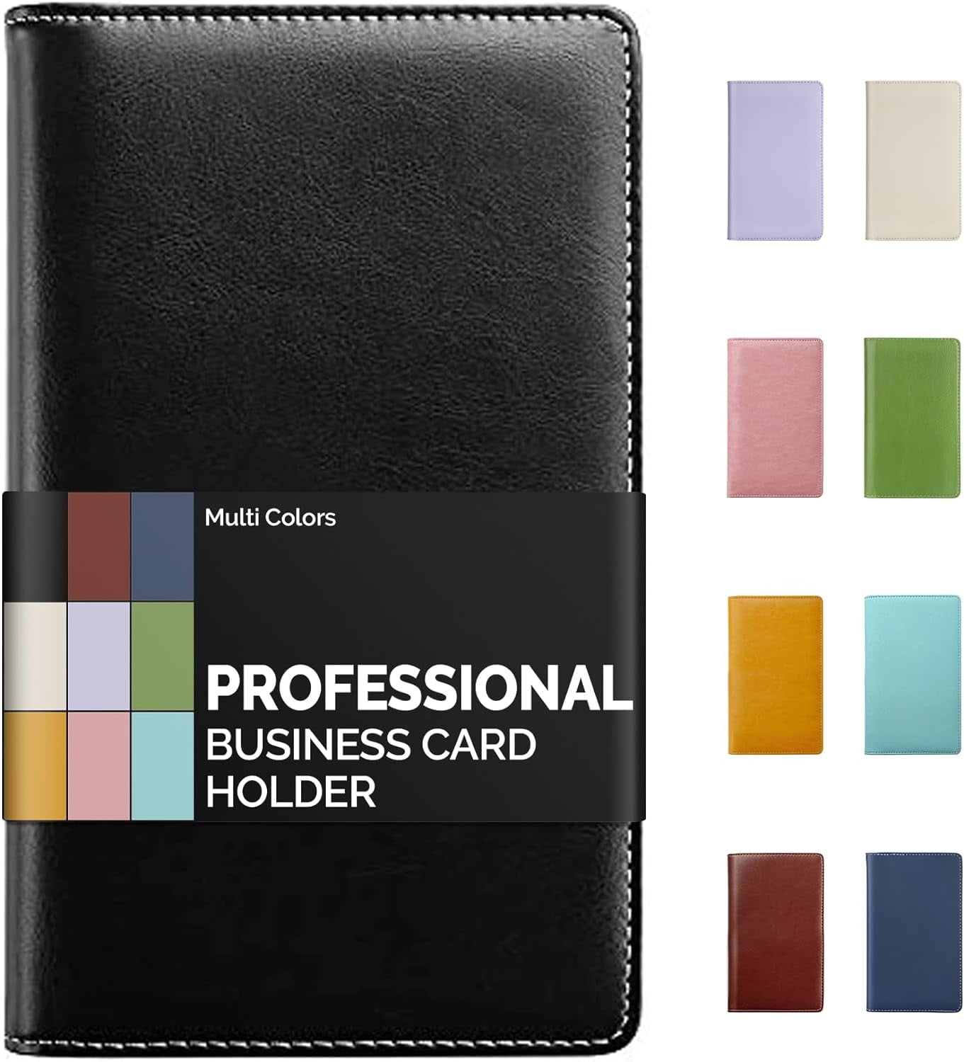 TRAHOOLeather Professional Business Card Book Holder Organizer, 240