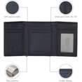 TRAHOOLeather Trifold Wallet for Men RFID Blocking Slim Minimalist