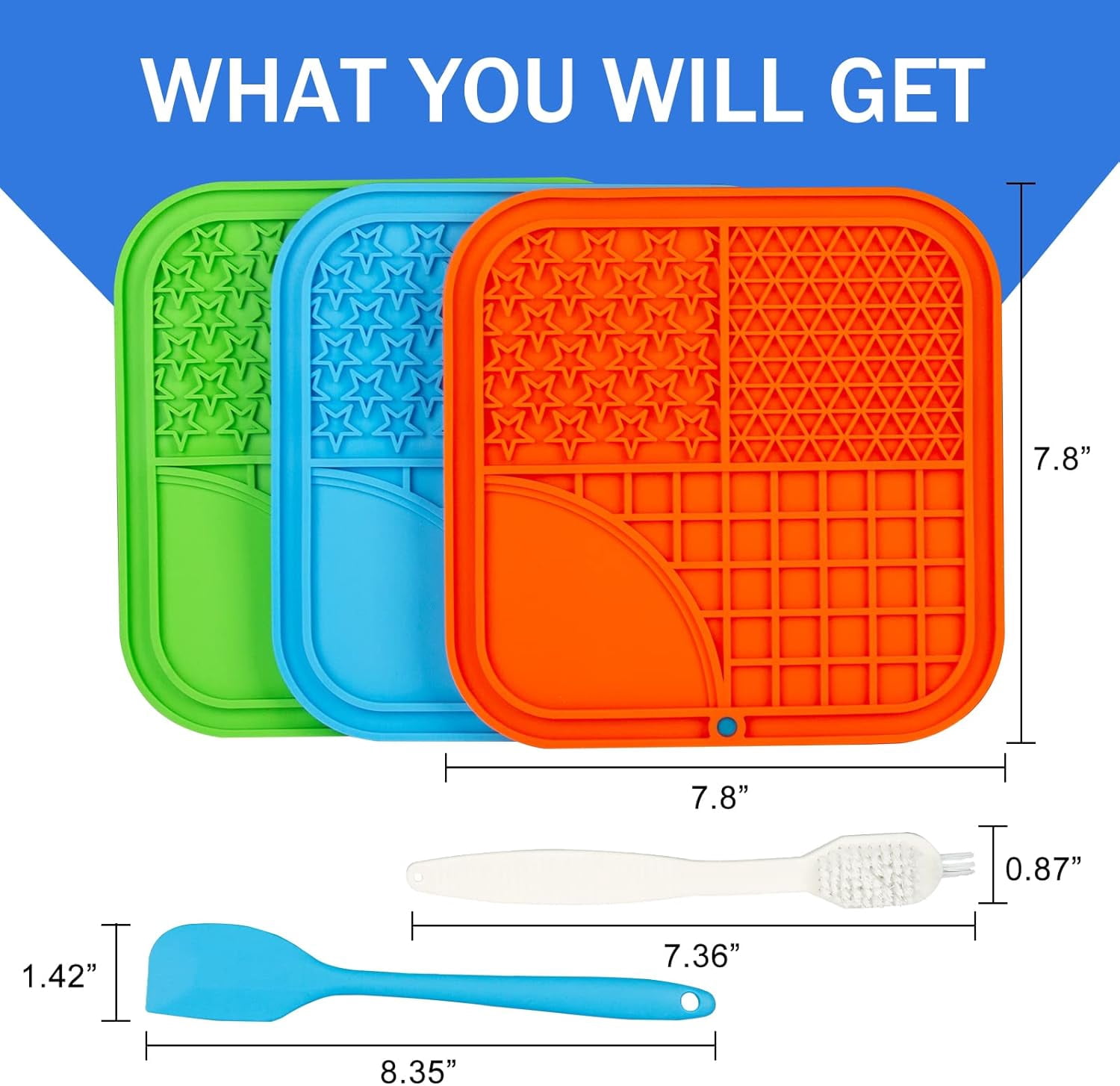 Licking Mat Per Cani In Silicone - Con Ventose, Per Snack E Igiene Dentale, Anti Ansia, Senza BPA - Foto 9
