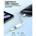 TRAHOOLightning to USB C Cable Adapter, Lightning Female to USB C Male