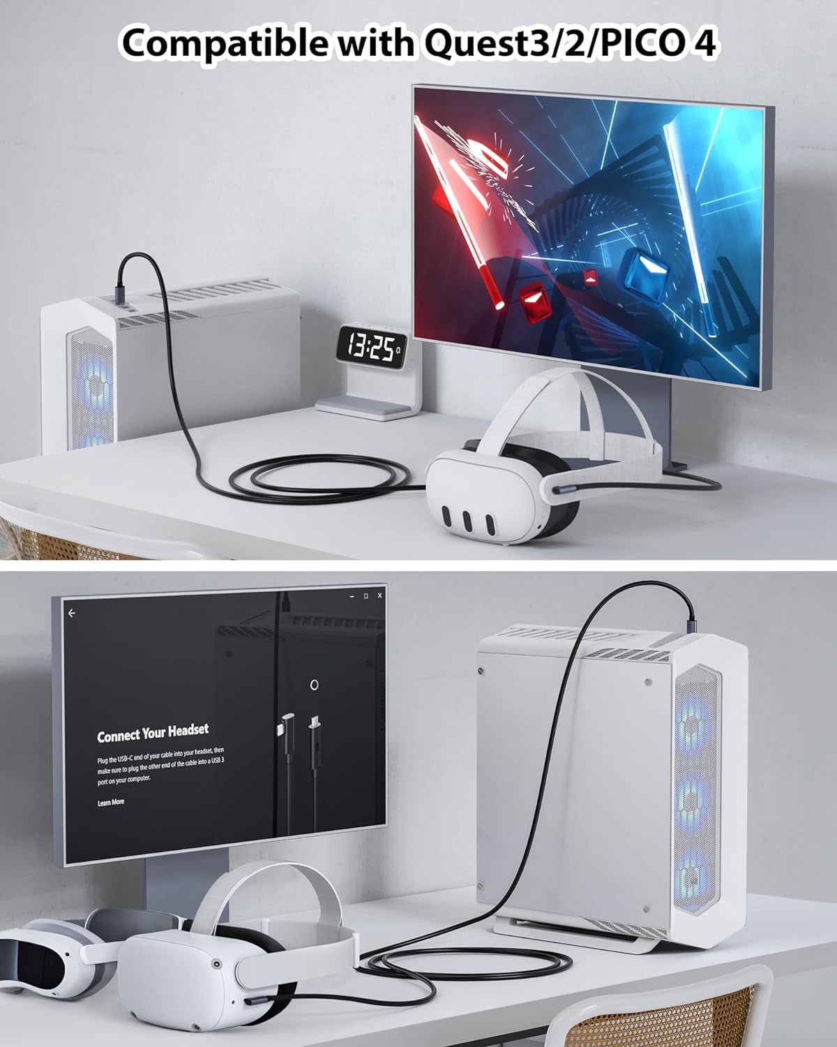 Meta Quest Oculus Quest Link Setup Oculus Rift Set Up Oculus Quest