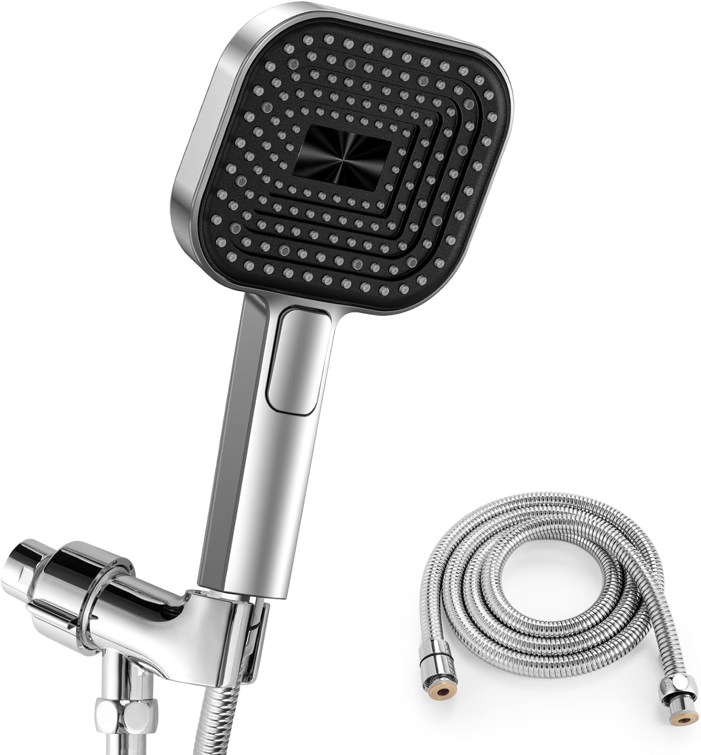 Picture Idea: Trahoo Luxurious Shower Experience Square Handheld Shower Head Set