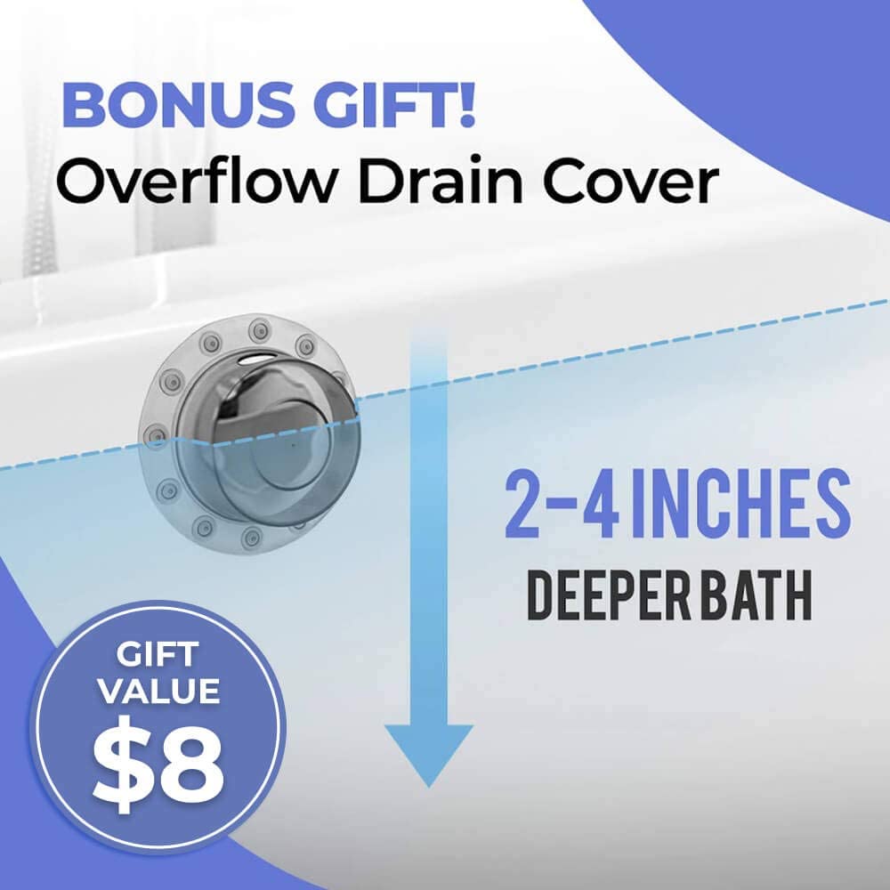 TRAHOOLuxury Bath Pillow for Tub NonSlip Head, Back, Shoulder and