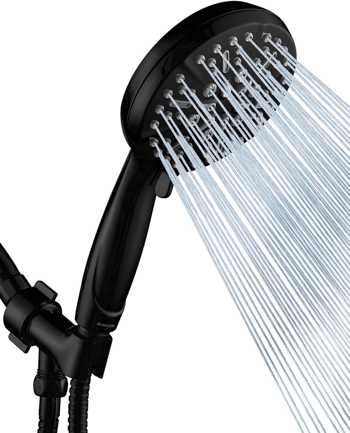 TRAHOO-Matt Black Shower Head with Handheld Spray High Pressure ...