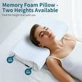 TRAHOOMemory Foam Pillows Neck Pillow for Pain Relief, Ergonomic