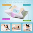 TRAHOOMemory Foam Pillows Neck Support Pillow for Pain Relief