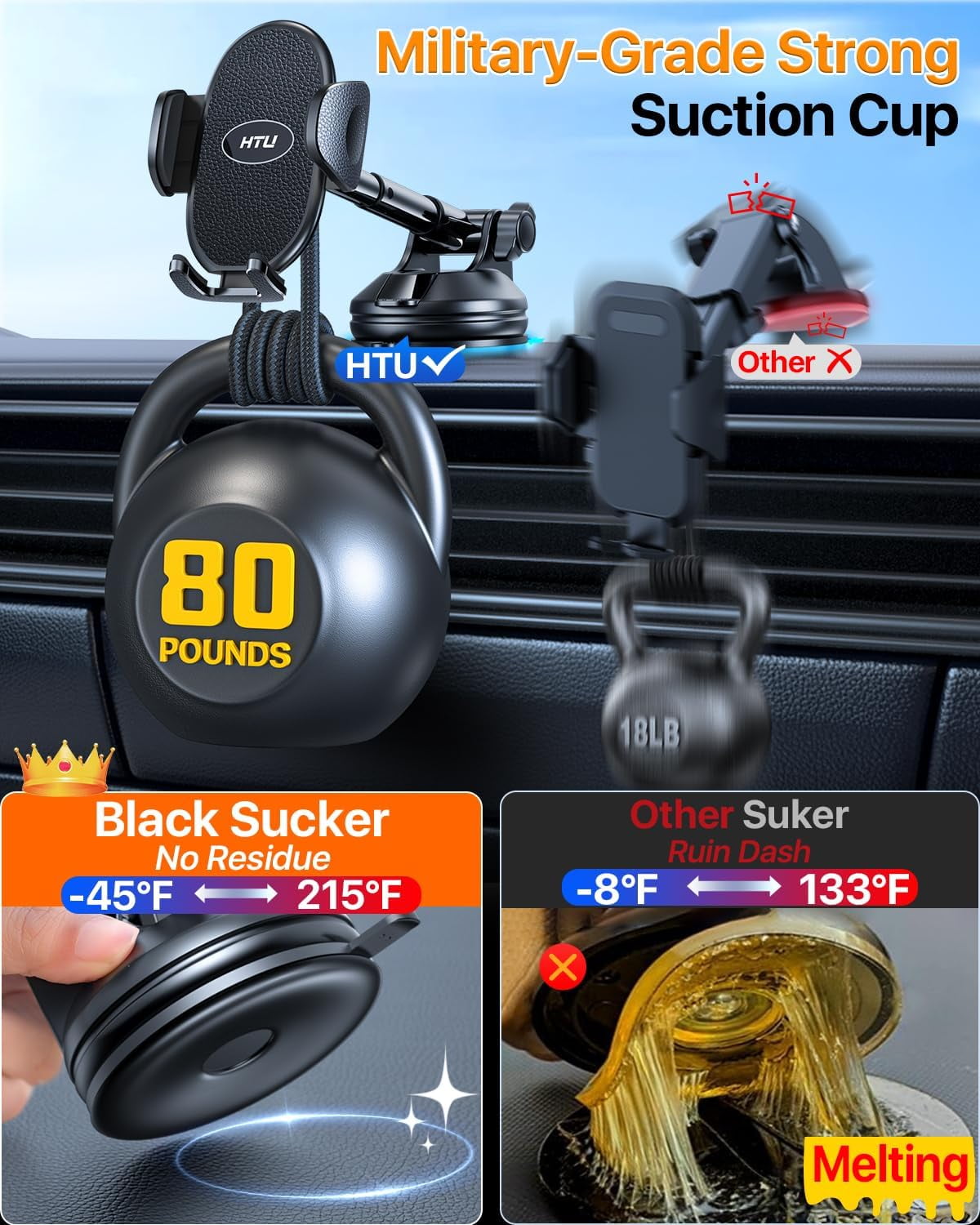 Permanent Mobile Phone Fleet Mount Grip Holder for Huawei P30 Pro (sku 54743)