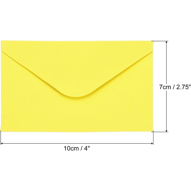 TRAHOOMini Envelopes, 100 Pack Mini Gift Card Business Card Envelope