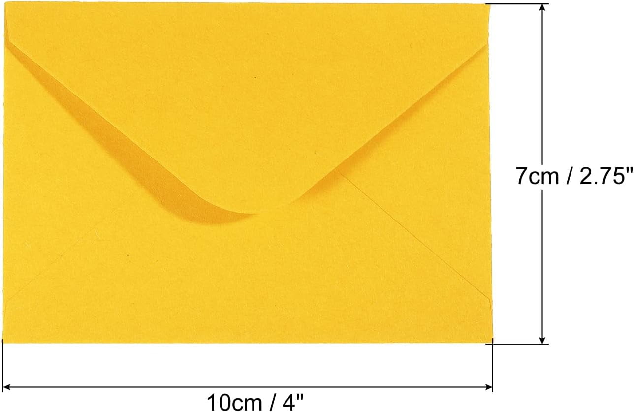 TRAHOOMini Envelopes, 100 Pack Mini Gift Card Business Card Envelope