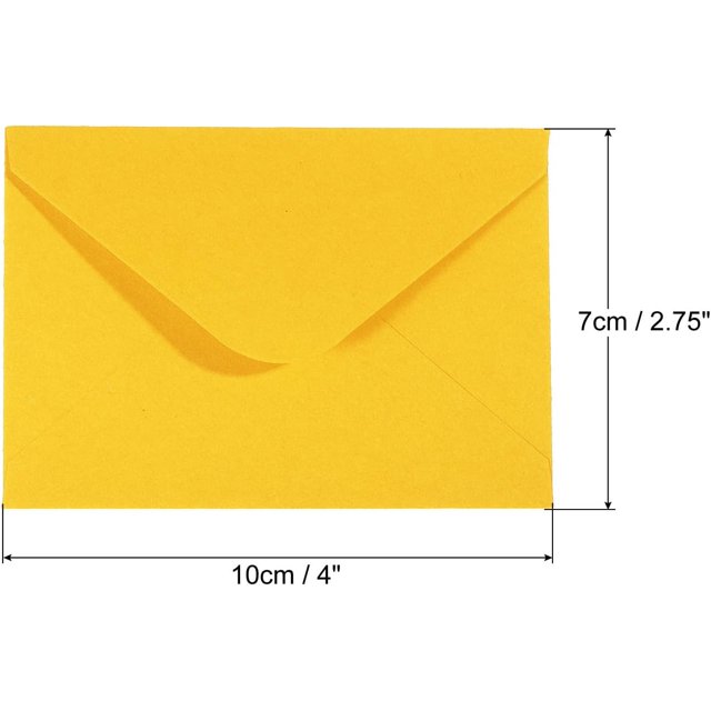 TRAHOOMini Envelopes, 100 Pack Mini Gift Card Business Card Envelope