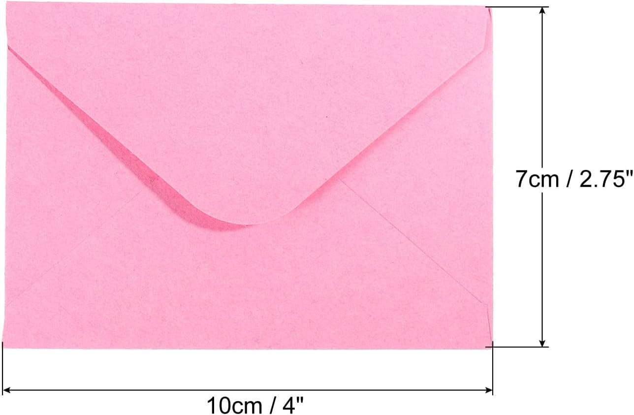 TRAHOOMini Envelopes, 50 Pack Mini Gift Card Business Card Envelope