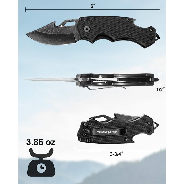 TRAHOOMini Folding Pocket Knife, 2.5Inch Stainless Steel Drop Point