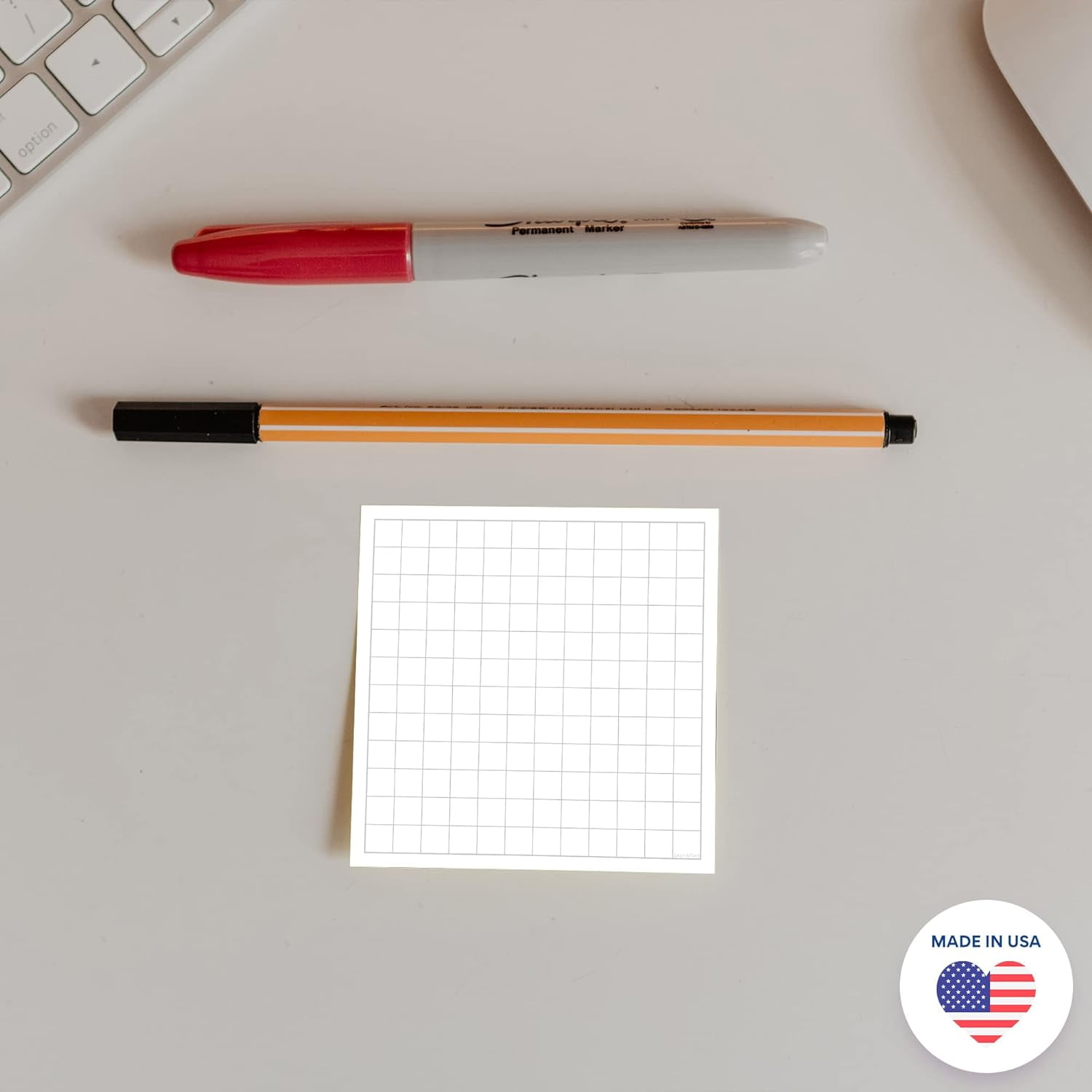 TRAHOOMini Graphing Sticky Notes White Grid Graph Paper Stick Pads