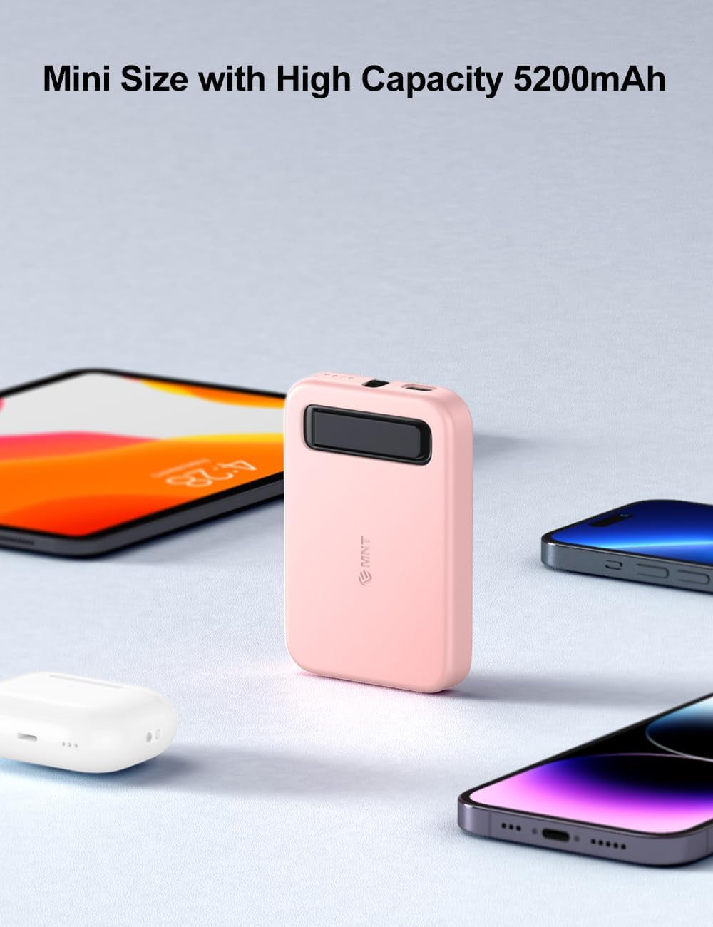 TRAHOOMini Portable Charger for iPhone with Built in Cable