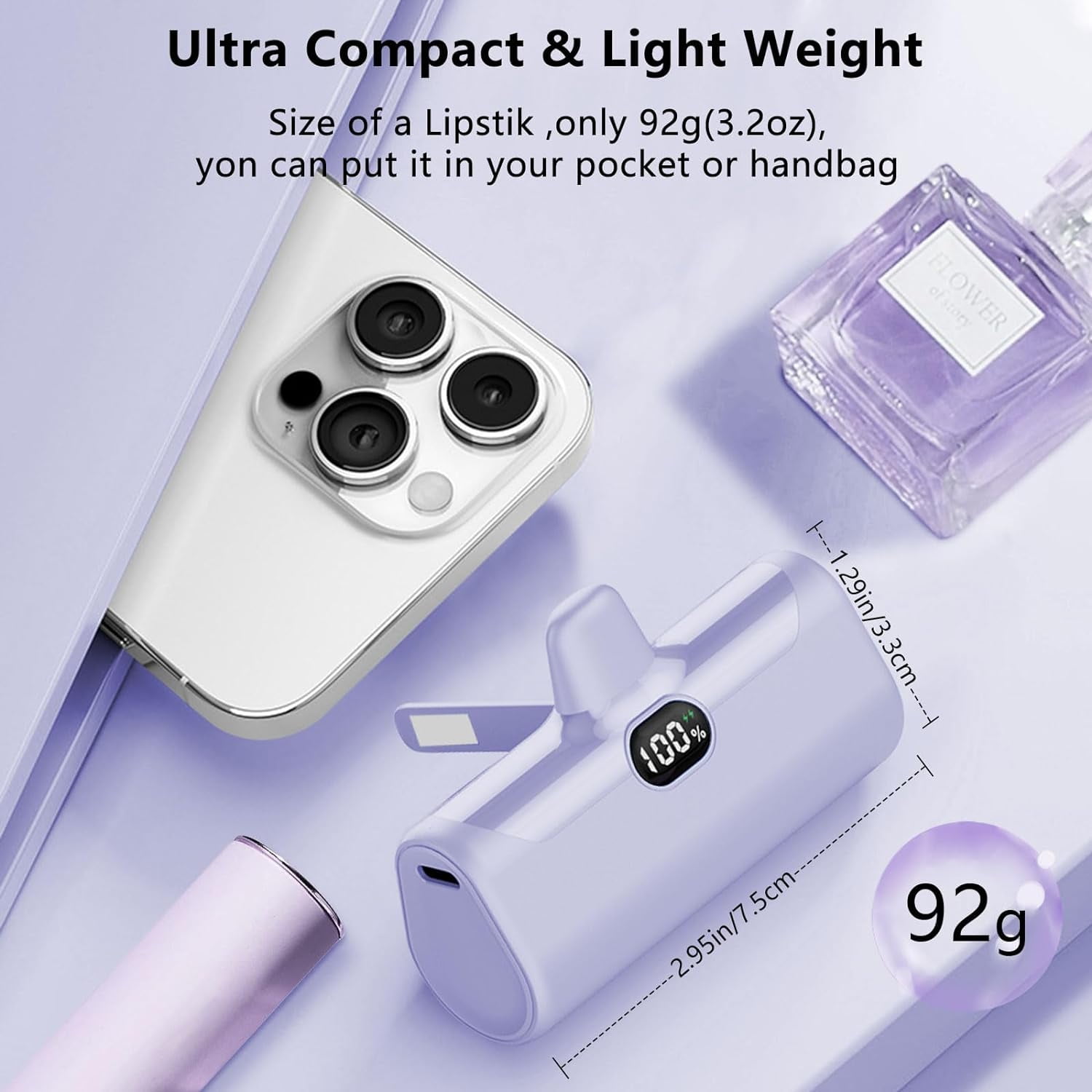 TRAHOOMini Portable Charger for iPhone,5000mAh Ultra Compact Small