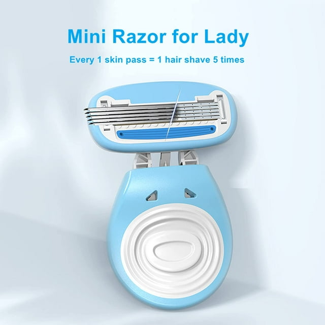 TRAHOOMini Travel 5 Blade Razor for Lady, Women razor Disposable with
