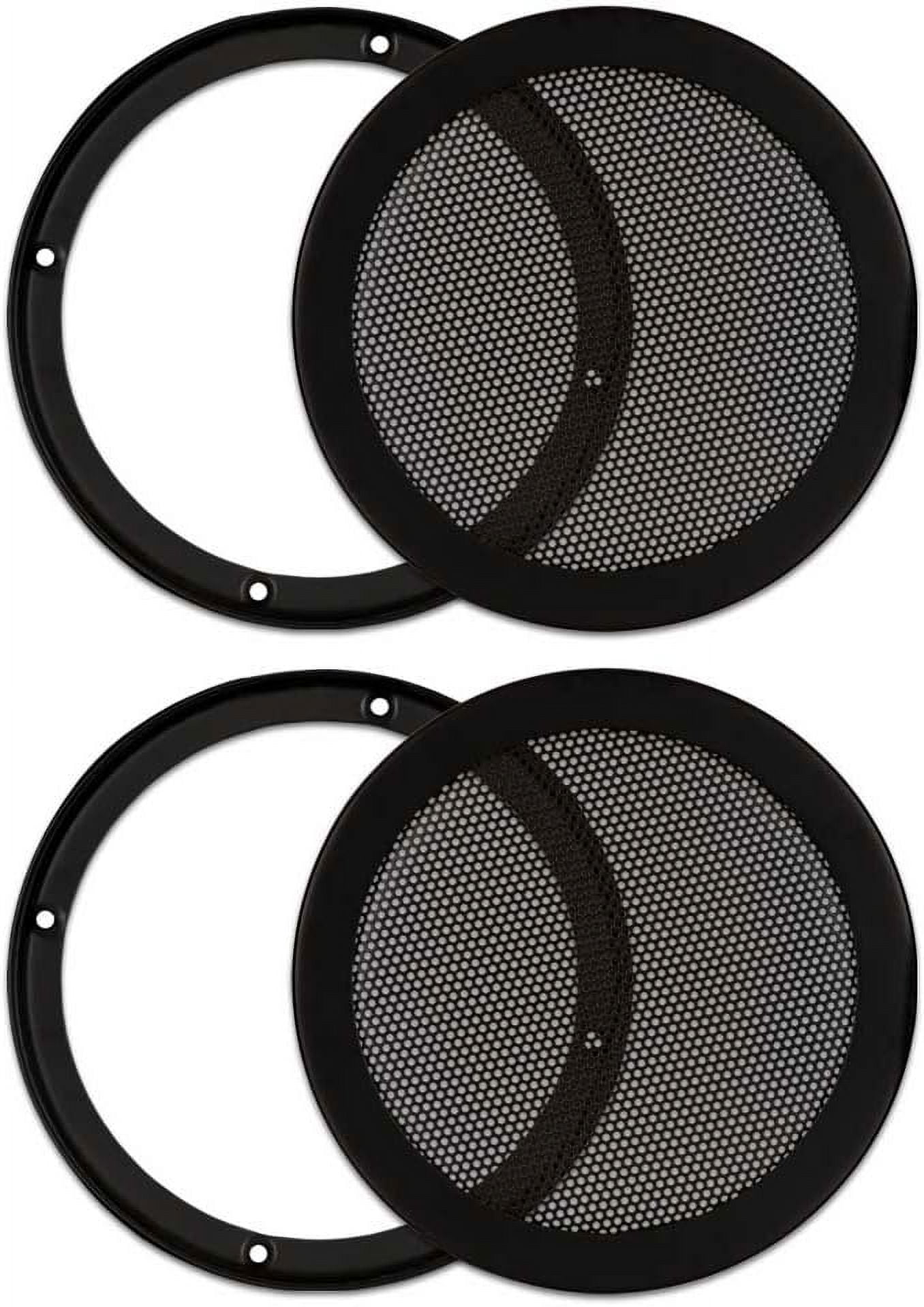 Goldwood Sound 10" Woofer Grills - 2-Pack, Heavy Duty Steel Mesh Snap-On Speaker Covers